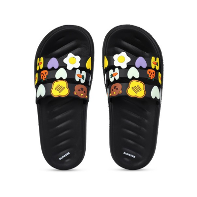 Women Self Design PU Sliders
