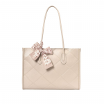 Textured Structured Shoulder Bag With Pouch