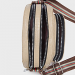 Croc Textured Sling Bag With Pouch